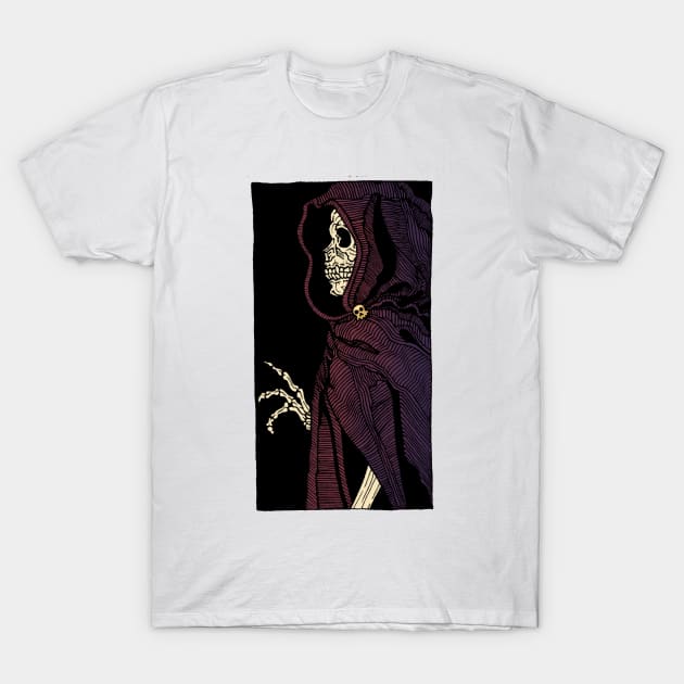 Cloaked Boneman T-Shirt by Ballyraven